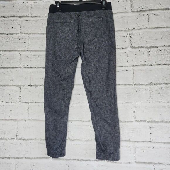 Prana Jogger Pants Womens XS ANNEXI Gray and Black Hemp & Recycled Polyester - Picture 2 of 11